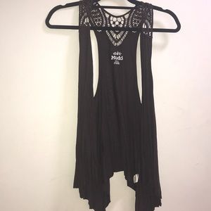 Dark brown cardigan vest. Size SMALL